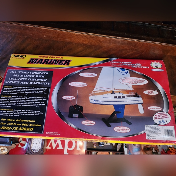 RARE NIB Nikko Mariner Sailboat 1/25  RC Radio Controll 19040BC Tested Complete - Picture 6 of 15